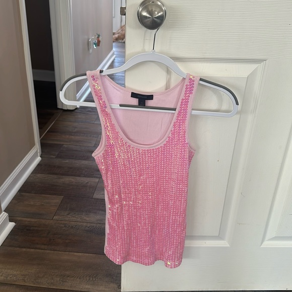 Express Pink sequin tank - Picture 1 of 3